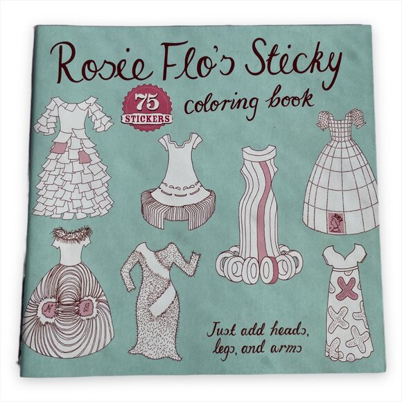 Rosie Flo’s Coloring Book with Fashion Stickers NWT - Picture 1 of 4